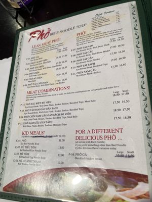 Menu photo 1 Pho Vi Hoa Los Altos, CA