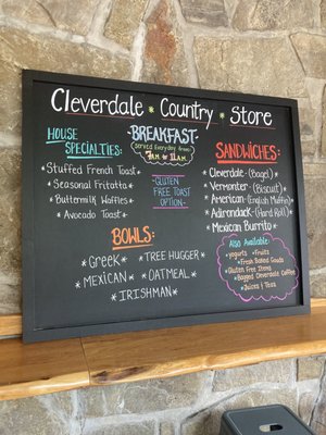 Menu photo 1 Cleverdale Country Store Queensbury, NY