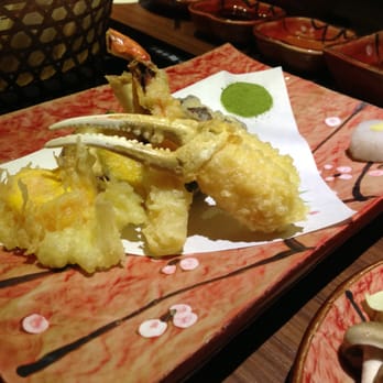 蟹膳 - Matsuba Crab Tempura and veggies
See that green powder in the corner?  This is green tea salt (new to me) and it tastes good on - Japanese Near Me - Hong Kong, HK
