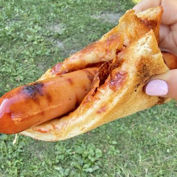 Leo's Pizzeria - When you're at a summer party and you can't decide, choose both. Pizza dog! - Pizza Near Me - East Aurora, New York Leo's Pizzeria - When you're at a summer party and you can't decide, choose both. Pizza dog! - Pizza Near Me - East Aurora, New York