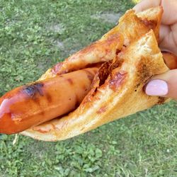 When you're at a summer party and you can't decide, choose both. Pizza dog!