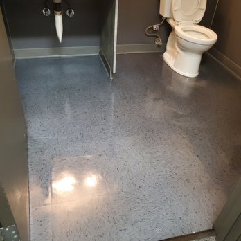 Kleanology - After Stripping and resealing- 2nd commercial restroom - Office Cleaning Near Me