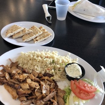 El Greco Grill - Pork gyros with rice and pita, so good!! - Greek Near Me - Campbell, California El Greco Grill - Pork gyros with rice and pita, so good!! - Greek Near Me - Campbell, California