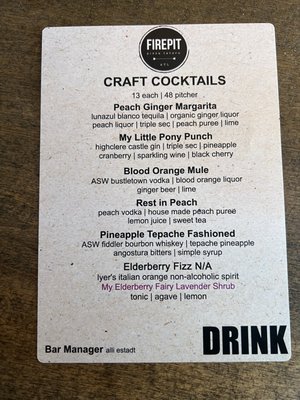 Menu photo 8 Firepit Pizza Tavern Atlanta, GA