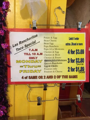 Menu photo 2 Las Rancheritas Cafe San Antonio, TX