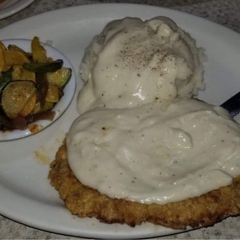 The Sugar Mill - Chicken fried steak, HOMEMADE mashed potatoes, gravy, and veggies - Breakfast & Brunch Near Me - Bakersfield, California