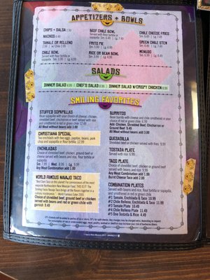 Menu photo 4 Smiling Faces Las Vegas, NM