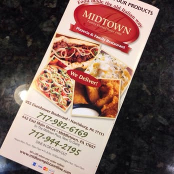Midtown Pizza - a menu for a restaurant - Pizza Near Me - Middletown, Pennsylvania