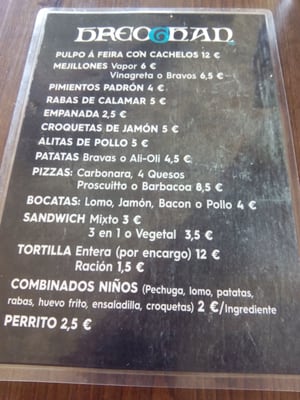 Menu photo 2 Breogan Ribadeo, LU