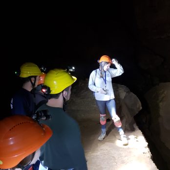 Fountain Cave Adventure Tours - Dana discusses the history and geology of the cave throughout the tour. - Historical Tours Near Me - Grottoes, Virginia