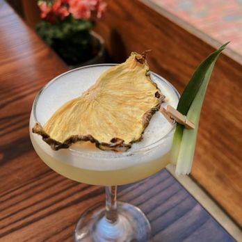 Stoneacre Garden - Specialty cocktail, had pineapple and egg white foam with tequila, so good - Bars Near Me - Newport, Rhode Island Stoneacre Garden - Specialty cocktail, had pineapple and egg white foam with tequila, so good - Bars Near Me - Newport, Rhode Island
