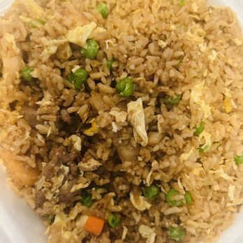 No 1 China Express - House Special Fried Rice- shrimp, chicken & beef. No bbq pork included. - Chinese Near Me - North Highlands, California No 1 China Express - House Special Fried Rice- shrimp, chicken & beef. No bbq pork included. - Chinese Near Me - North Highlands, California