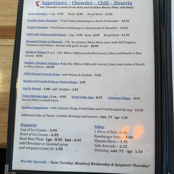 The Chowder Barge - Menu - Seafood Near Me - Wilmington, California The Chowder Barge - Menu - Seafood Near Me - Wilmington, California