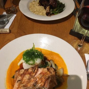 Chestnut - Grilled Verlasso Salmon and Braised Lamb Shank - New American Near Me - Asheville, North Carolina Chestnut - Grilled Verlasso Salmon and Braised Lamb Shank - New American Near Me - Asheville, North Carolina