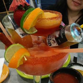 3 Tequilas - 90oz Fiesta Margarita- 2 margaritas, 2 coronitas, 1800 tequila - Mexican Near Me - Tulsa, Oklahoma 3 Tequilas - 90oz Fiesta Margarita- 2 margaritas, 2 coronitas, 1800 tequila - Mexican Near Me - Tulsa, Oklahoma