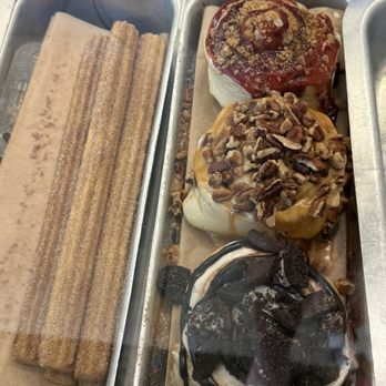 Cinnabon - Churro Stick Caramel PecanBon OREO Bon - Bakeries Near Me - Roseville, California