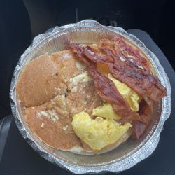 Nick's Restaurant - Pancakes eggs and bacon