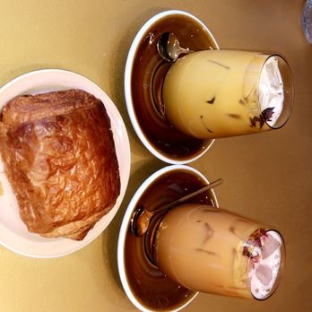 Hidden Grounds Chai & Coffee House - Regular ice Whole Milk (1 g) Chai Latte, regular ice Rose Chai Latte and Chocolate Croissant - Coffee & Tea Near Me - Brooklyn, New York Hidden Grounds Chai & Coffee House - Regular ice Whole Milk (1 g) Chai Latte, regular ice Rose Chai Latte and Chocolate Croissant - Coffee & Tea Near Me - Brooklyn, New York