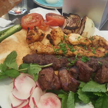Ishtar Restaurant - Iran kabob mix platter - Halal Near Me - Sterling Heights, Michigan