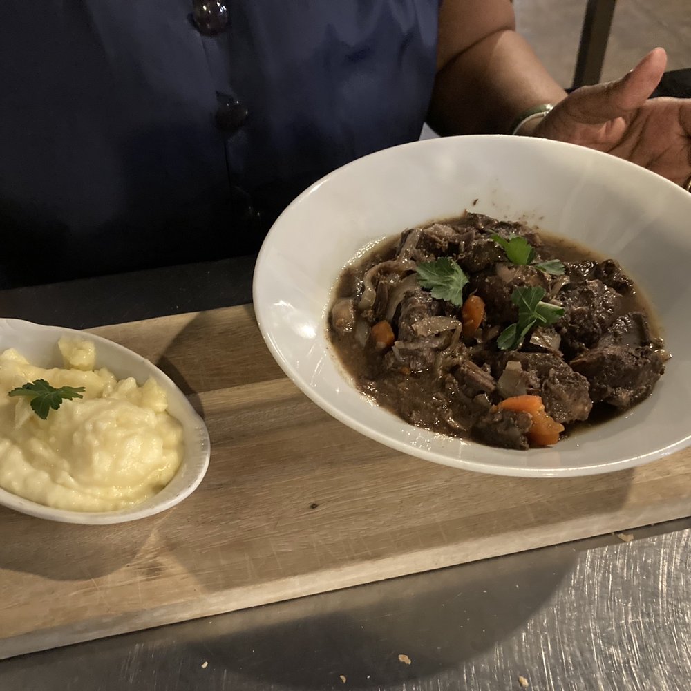 OCabanon - Wild boar daube, mashed potatoes - French Near Me - New York, New York OCabanon - Wild boar daube, mashed potatoes - French Near Me - New York, New York