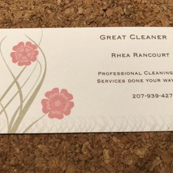 Rhea Rancourt Cleaning Service - Contact info card
