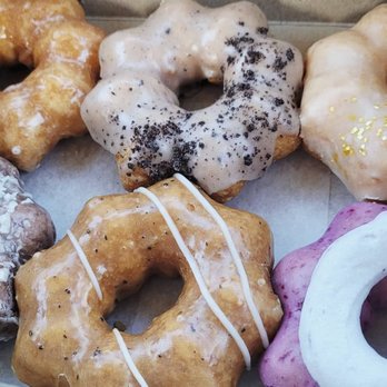 Sweet Rice - a variety of doughnuts in a box - Desserts Near Me - Calgary, Alberta Sweet Rice - a variety of doughnuts in a box - Desserts Near Me - Calgary, Alberta
