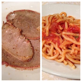 Antica Trattoria Papei - Oven roasted veal & pasta with garlic tomato sauce - Tuscan Near Me - Siena, SI Antica Trattoria Papei - Oven roasted veal & pasta with garlic tomato sauce - Tuscan Near Me - Siena, SI