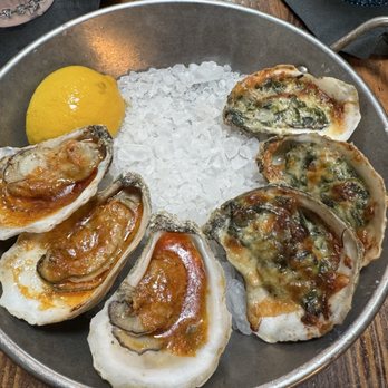 The Atlantic - OYSTER ROCK, Roasted Oysters w/Garlic Herb Butter & Chili Butter - Seafood Near Me - Virginia Beach, Virginia The Atlantic - OYSTER ROCK, Roasted Oysters w/Garlic Herb Butter & Chili Butter - Seafood Near Me - Virginia Beach, Virginia