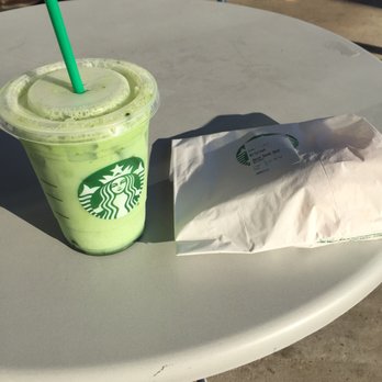 Starbucks - Iced green tea latte and a hidden egg, bacon, and Gouda sandwich - Coffee & Tea Near Me - Camp Hill, Pennsylvania