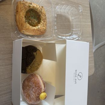 Rose Ave Bakery - Curry butternut squash tart, Black sesame cookie, Passionfruit donut - Bakeries Near Me - Washington, DC, District of Columbia