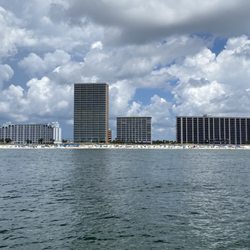 Tidewater Condo - Orange Beach - Tidewater from a boat. Little building in the center.