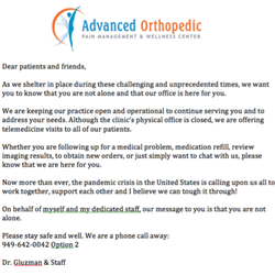 Advanced Orthopedic Pain & Wellness Center
