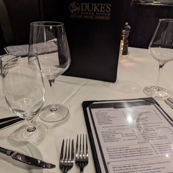 Duke's Steakhouse - Table setting - Steakhouses Near Me - Sparks, Nevada Duke's Steakhouse - Table setting - Steakhouses Near Me - Sparks, Nevada