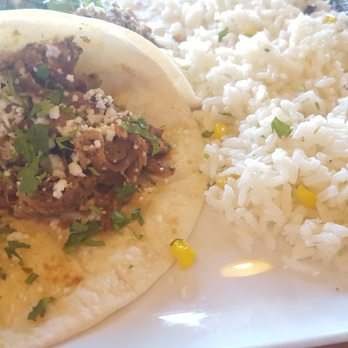 Taco Ocho - Taco plate .. carnitas . Comes with a side of rice & beans and chips and salsa .. 9.99 - Mexican Near Me - Richardson, Texas Taco Ocho - Taco plate .. carnitas . Comes with a side of rice & beans and chips and salsa .. 9.99 - Mexican Near Me - Richardson, Texas