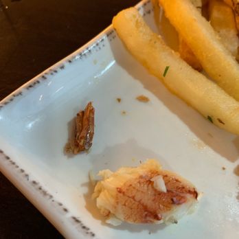 Monica’s Riverview - The shrimp tail and crab in my black and bleu burger! Be aware when you order if you have an allergy! - Breakfast & Brunch Near Me - Antioch, California Monica’s Riverview - The shrimp tail and crab in my black and bleu burger! Be aware when you order if you have an allergy! - Breakfast & Brunch Near Me - Antioch, California