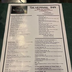 Silvernail Inn - Starters, Salads, Handhelds and Burgers