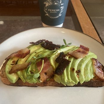 Perenn - Midtown - $2 extra for one piece of bacon. - Bakeries Near Me - Reno, Nevada Perenn - Midtown - $2 extra for one piece of bacon. - Bakeries Near Me - Reno, Nevada