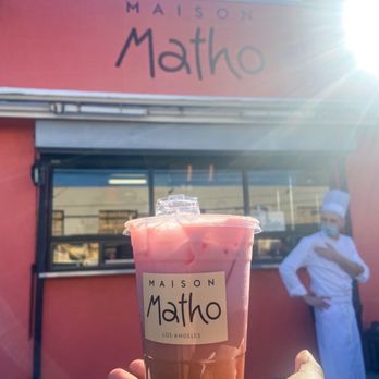 Maison Matho - Iced Melrose Fog (delicious) & the Chef! - Bakeries Near Me - Los Angeles, California Maison Matho - Iced Melrose Fog (delicious) & the Chef! - Bakeries Near Me - Los Angeles, California