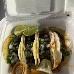 Fuel City Friendlys - Barbacoa and spicy carnitas