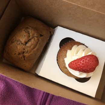Pushkin's Bakery - My work from home morning snack. Strawberry cupcake and zucchini break. - Bakeries Near Me - Sacramento, California Pushkin's Bakery - My work from home morning snack. Strawberry cupcake and zucchini break. - Bakeries Near Me - Sacramento, California