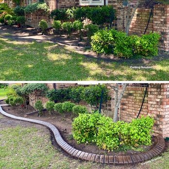 Curbing Solution - Before and after - Landscaping Near Me Curbing Solution - Before and after - Landscaping Near Me
