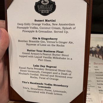 Seabiscuit Cafe - Cocktail Menu - Bars Near Me - Mackinac Island, Michigan Seabiscuit Cafe - Cocktail Menu - Bars Near Me - Mackinac Island, Michigan