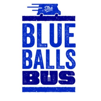 Blue Balls Bus - a blue bus with the words blue balls bus - Food Trucks Near Me