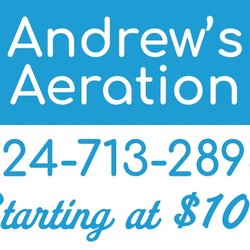 Andrew's Aeration - Yard Sign