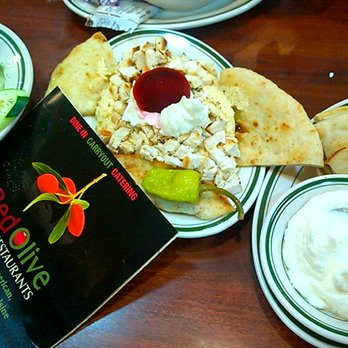 Red Olive Family Restaurant - Greek Salad, Hummus with Chicken and Toum be Garlic Sauce OMG Xtra strong Delicious - Diners Near Me - Dearborn, Michigan Red Olive Family Restaurant - Greek Salad, Hummus with Chicken and Toum be Garlic Sauce OMG Xtra strong Delicious - Diners Near Me - Dearborn, Michigan