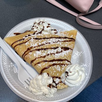 Charlotte Crepes - Nutella Banana Fresh Strawberry Coconut with Whipped Cream - Creperies Near Me - Tysons, Virginia Charlotte Crepes - Nutella Banana Fresh Strawberry Coconut with Whipped Cream - Creperies Near Me - Tysons, Virginia