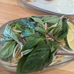 Wilted old veggies given for my Pho