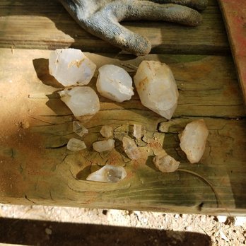 Ron Coleman Mining - What we found after three and a half hours of digging - Campgrounds Near Me - Jessieville, Arkansas