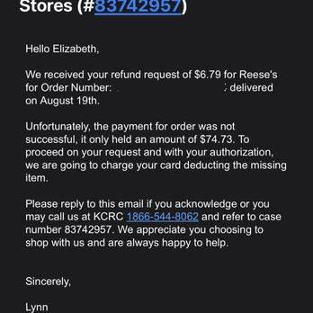Fred Meyer - Saying I owe more but not telling me how much - Grocery Near Me - Anchorage, Alaska