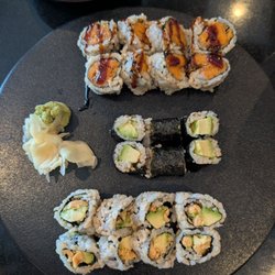 Kiko Japanese Cuisine - Vegetarian rolls: sweet potato, avocado, avocado and peanut